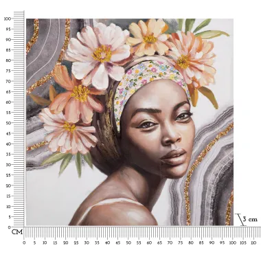 Obraz na Płótnie NAOMI -A- 100x3x100 cm